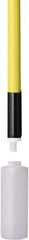 Remco - 188 x 1-1/4" Fiberglass Squeegee Handle - European Threaded Connection, Yellow, Telescoping - Apex Tool & Supply