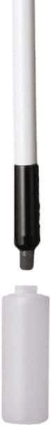 Remco - 192 x 1-1/4" Fiberglass Squeegee Handle - European Threaded Connection, White, Telescoping - Apex Tool & Supply