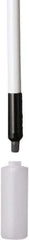 Remco - 192 x 1-1/4" Fiberglass Squeegee Handle - European Threaded Connection, White, Telescoping - Apex Tool & Supply