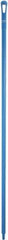 Vikan - 67 x 1-19/64" Polypropylene Squeegee Handle - European Threaded Connection, Blue - Apex Tool & Supply