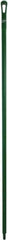 Vikan - 67 x 1-19/64" Polypropylene Squeegee Handle - European Threaded Connection, Green - Apex Tool & Supply