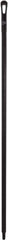 Vikan - 59 x 1-1/4" Polypropylene Squeegee Handle - European Threaded Connection, Black - Apex Tool & Supply