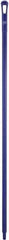 Vikan - 59 x 1-1/4" Polypropylene Squeegee Handle - European Threaded Connection, Purple - Apex Tool & Supply