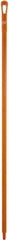 Vikan - 59 x 1-1/4" Polypropylene Squeegee Handle - European Threaded Connection, Orange - Apex Tool & Supply