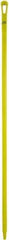 Vikan - 59 x 1-1/4" Polypropylene Squeegee Handle - European Threaded Connection, Yellow - Apex Tool & Supply