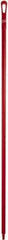 Vikan - 67 x 1-19/64" Polypropylene Squeegee Handle - European Threaded Connection, Red - Apex Tool & Supply