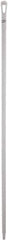 Vikan - 67 x 1-19/64" Polypropylene Squeegee Handle - European Threaded Connection, White - Apex Tool & Supply