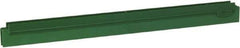 Vikan - 20" Rubber Blade Squeegee Refill - Double Edge, Green, Plastic Holder - Apex Tool & Supply