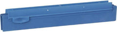 Vikan - 10" Rubber Blade Squeegee Refill - Double Edge, Blue, Plastic Holder - Apex Tool & Supply