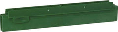 Vikan - 10" Rubber Blade Squeegee Refill - Double Edge, Green, Plastic Holder - Apex Tool & Supply