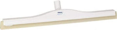 Vikan - 24" Foam Rubber Blade Floor Squeegee - Double Edge, White, Plastic Holder - Apex Tool & Supply