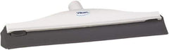 Vikan - 16" Rubber Blade Ceiling Squeegee - Double Edge, White, Plastic Holder - Apex Tool & Supply
