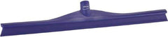 Vikan - 23.62" Rubber Blade Floor Squeegee - Single Edge, Purple, Plastic Holder - Apex Tool & Supply