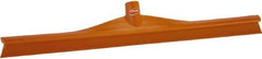 Vikan - 23.62" Rubber Blade Floor Squeegee - Single Edge, Orange, Plastic Holder - Apex Tool & Supply