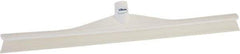 Vikan - 23.62" Rubber Blade Floor Squeegee - Single Edge, White, Plastic Holder - Apex Tool & Supply