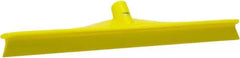 Vikan - 19.67" Rubber Blade Floor Squeegee - Single Edge, Yellow, Plastic Holder - Apex Tool & Supply