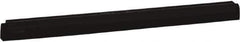 Vikan - 24" Foam Rubber Blade Squeegee Refill - Double Edge, Black, Plastic Holder - Apex Tool & Supply