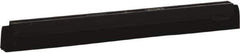 Vikan - 16" Foam Rubber Blade Squeegee Refill - Double Edge, Black, Plastic Holder - Apex Tool & Supply