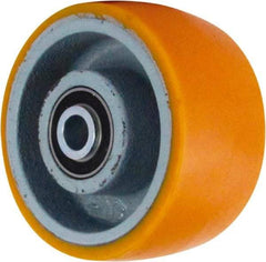 Caster Connection - 6 Inch Diameter x 3 Inch Wide, Polyurethane on Iron Caster Wheel - 2,000 Lb. Capacity, 3-1/4 Inch Hub Length, 3/4 Inch Axle Diameter, Sealed Precision Ball Bearing - Apex Tool & Supply