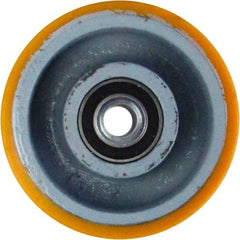 Caster Connection - 6 Inch Diameter x 2 Inch Wide, Polyurethane on Iron Caster Wheel - 1,200 Lb. Capacity, 2.2 Inch Hub Length, 1/2 Inch Axle Diameter, Sealed Precision Ball Bearing - Apex Tool & Supply