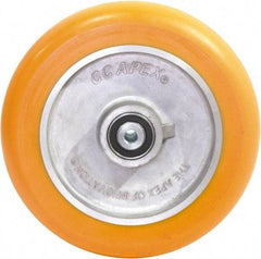 Caster Connection - 10 Inch Diameter x 2 Inch Wide, Polyurethane on Aluminum Caster Wheel - 1,500 Lb. Capacity, 2.2 Inch Hub Length, 1/2 Inch Axle Diameter, Sealed Precision Ball Bearing - Apex Tool & Supply