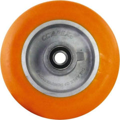 Caster Connection - 8 Inch Diameter x 2 Inch Wide, Polyurethane on Aluminum Caster Wheel - 1,250 Lb. Capacity, 2.2 Inch Hub Length, 1/2 Inch Axle Diameter, Sealed Precision Ball Bearing - Apex Tool & Supply