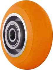 Caster Connection - 5 Inch Diameter x 2 Inch Wide, Polyurethane on Aluminum Caster Wheel - 750 Lb. Capacity, 2.2 Inch Hub Length, 1/2 Inch Axle Diameter, Sealed Precision Ball Bearing - Apex Tool & Supply