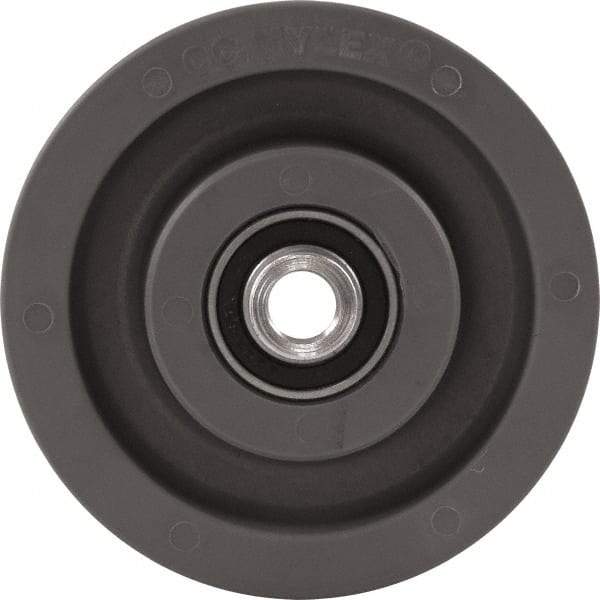 Caster Connection - 5 Inch Diameter x 2 Inch Wide, High Grade Nylon Caster Wheel - 1,200 Lb. Capacity, 2.2 Inch Hub Length, 1/2 Inch Axle Diameter, Sealed Precision Ball Bearing - Apex Tool & Supply