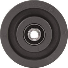 Caster Connection - 5 Inch Diameter x 2 Inch Wide, High Grade Nylon Caster Wheel - 1,200 Lb. Capacity, 2.2 Inch Hub Length, 1/2 Inch Axle Diameter, Sealed Precision Ball Bearing - Apex Tool & Supply