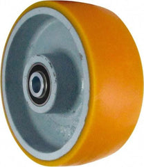 Caster Connection - 8 Inch Diameter x 3 Inch Wide, Polyurethane on Iron Caster Wheel - 2,300 Lb. Capacity, 3-1/4 Inch Hub Length, 3/4 Inch Axle Diameter, Sealed Precision Ball Bearing - Apex Tool & Supply