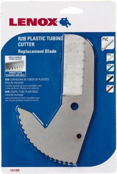 Lenox - Cutter Replacement Blade - Use with Lenox: 12124R2, Cuts PVC, CPVC, Pex, Polyethylene and Rubber Hose - Apex Tool & Supply