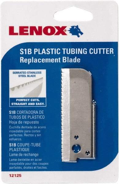 Lenox - Cutter Replacement Blade - Use with Lenox: 1212S1, Cuts PVC, CPVC, Pex, Polyethylene and Rubber Hose - Apex Tool & Supply