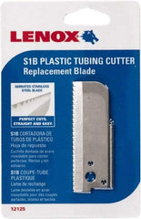 Lenox - Cutter Replacement Blade - Use with Lenox: 1212S1, Cuts PVC, CPVC, Pex, Polyethylene and Rubber Hose - Apex Tool & Supply