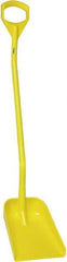 Vikan - 13-1/4" High Square Plastic Shovel - 39-7/8" Long D-Grip Handle - Apex Tool & Supply