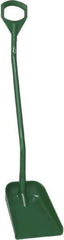 Vikan - 13-1/4" High Square Plastic Shovel - 39-7/8" Long D-Grip Handle - Apex Tool & Supply
