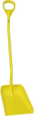 Vikan - 14-3/4" High Square Plastic Shovel - 39" Long D-Grip Handle - Apex Tool & Supply