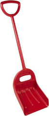 Remco - 18-1/2" High Square Plastic Shovel - 29-1/4" Long D-Grip Handle - Apex Tool & Supply