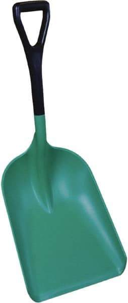 Remco - 18" High Square Plastic Shovel - 18" Long D-Grip Handle - Apex Tool & Supply