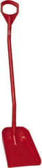 Vikan - 13-1/4" High Square Plastic Shovel - 39-7/8" Long D-Grip Handle - Apex Tool & Supply