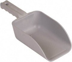 Remco - 32 oz Gray Polypropylene & Semi-Ferrous Additive Flat Bottom Scoop - 4.3" Wide x 3" Deep Bowl, 11-1/2" OAL - Apex Tool & Supply