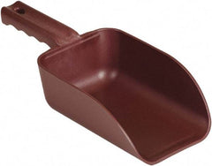 Remco - 32 oz Red Polypropylene & Semi-Ferrous Additive Flat Bottom Scoop - 4.3" Wide x 3" Deep Bowl, 11-1/2" OAL - Apex Tool & Supply