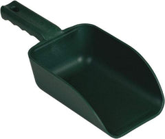 Remco - 32 oz Green Polypropylene & Semi-Ferrous Additive Flat Bottom Scoop - 4.3" Wide x 3" Deep Bowl, 11-1/2" OAL - Apex Tool & Supply