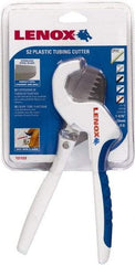 Lenox - 1-5/16" to 1" Pipe Capacity, Tube Cutter - Cuts Plastic, Rubber, PVC, CPVC - Apex Tool & Supply