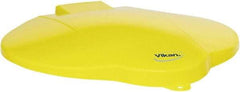 Vikan - 3 Gal Polypropylene Pail Lid - Yellow, For Use with 5691 - Apex Tool & Supply