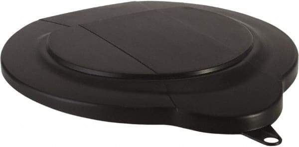Vikan - 1.5 Gal Polypropylene Pail Lid - Black, For Use with 5696 - Apex Tool & Supply