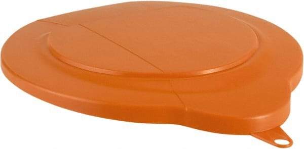 Vikan - 1.5 Gal Polypropylene Pail Lid - Orange, For Use with 5694 - Apex Tool & Supply