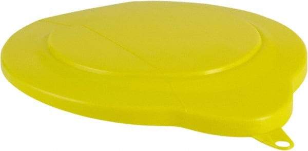 Vikan - 1.5 Gal Polypropylene Pail Lid - Yellow, For Use with 5693 - Apex Tool & Supply