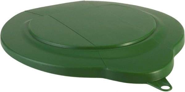 Vikan - 1.5 Gal Polypropylene Pail Lid - Green, For Use with 5689 - Apex Tool & Supply