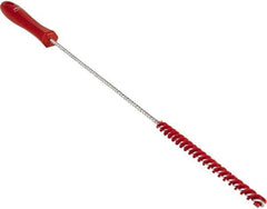 Vikan - 0.4" Diam Polyester Valve Brush - 19-5/8" OAL, 5-11/16" Head Length, Polypropylene & Stainless Steel Handle - Apex Tool & Supply