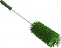 Vikan - 2-3/8" Diam Polyester Valve Brush - 19-5/8" OAL, 5-13/16" Head Length, Polypropylene & Stainless Steel Handle - Apex Tool & Supply